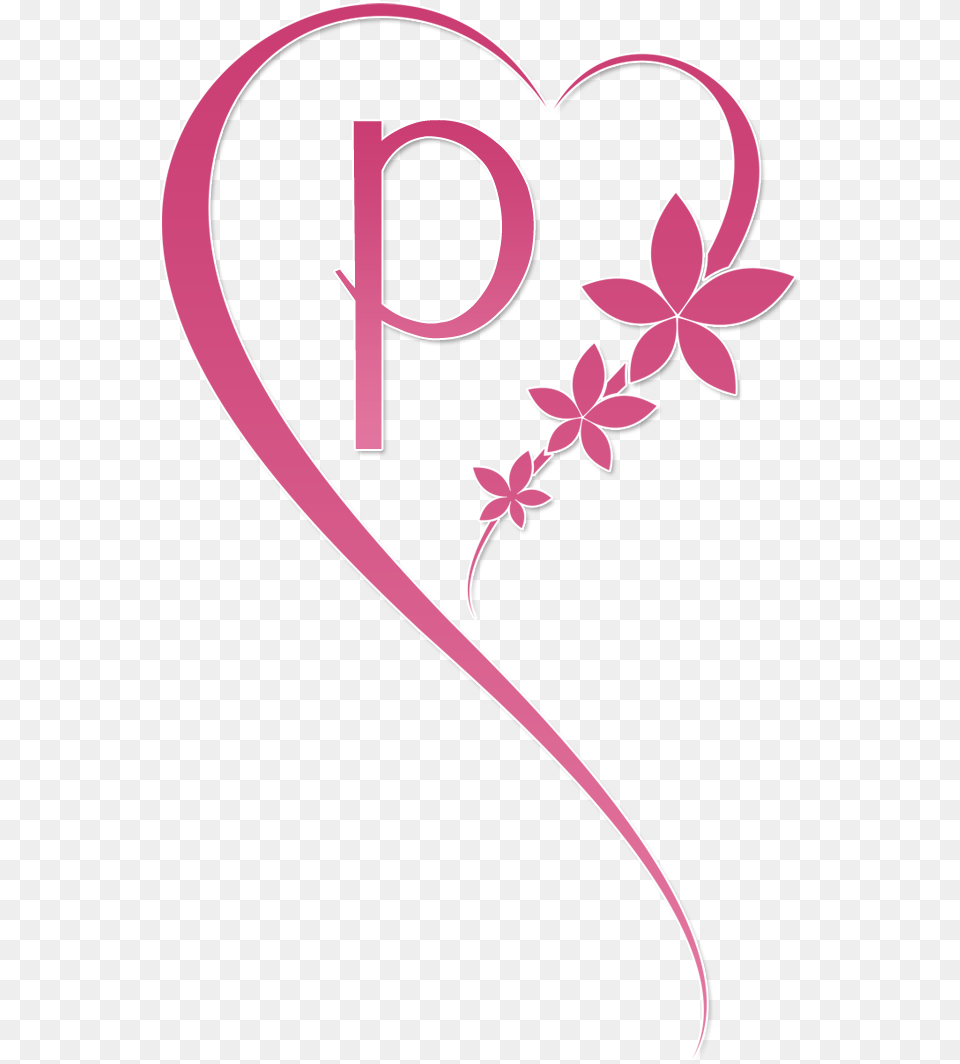 P Letter Images Art, Floral Design, Graphics, Pattern Free Png Download