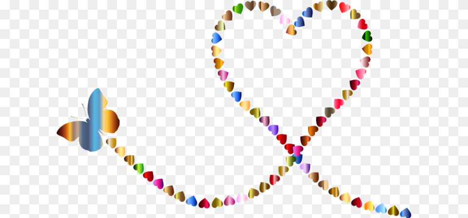 P Love Rr Letter Flying Butterflies Heart Clipart, Festival, Hanukkah Menorah, Accessories, Jewelry Png