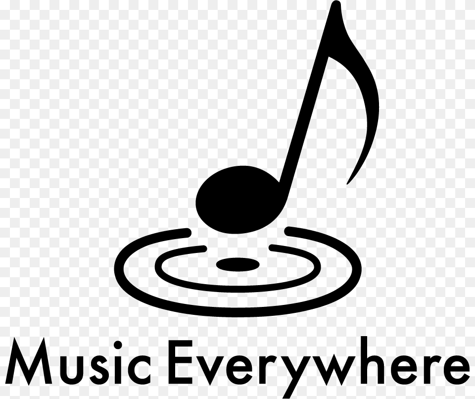 P Musiceverywherelogo Black Graphic Design, Smoke Pipe, Stencil Png Image