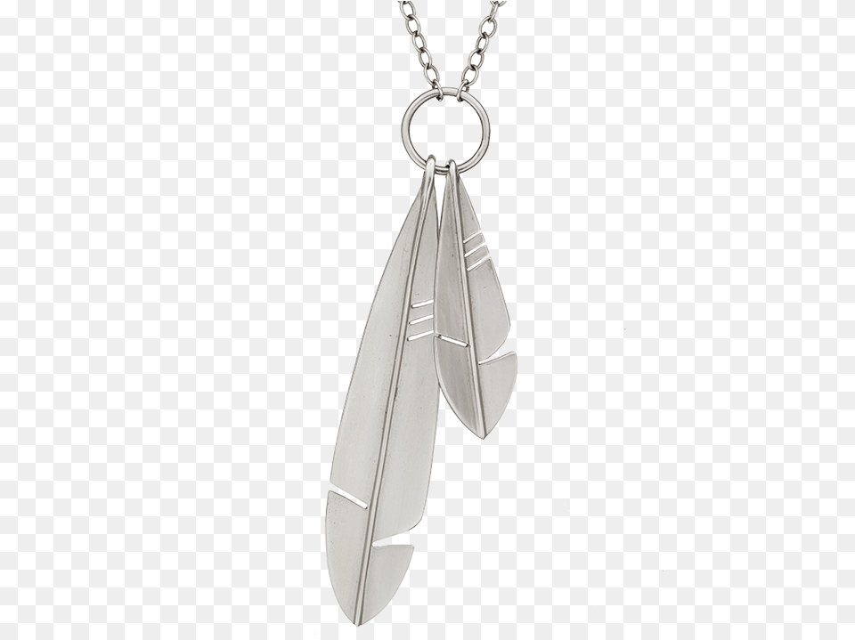 P Native Feather Necklace Web 90 Ss Pendant, Accessories, Jewelry, Silver, Locket Png