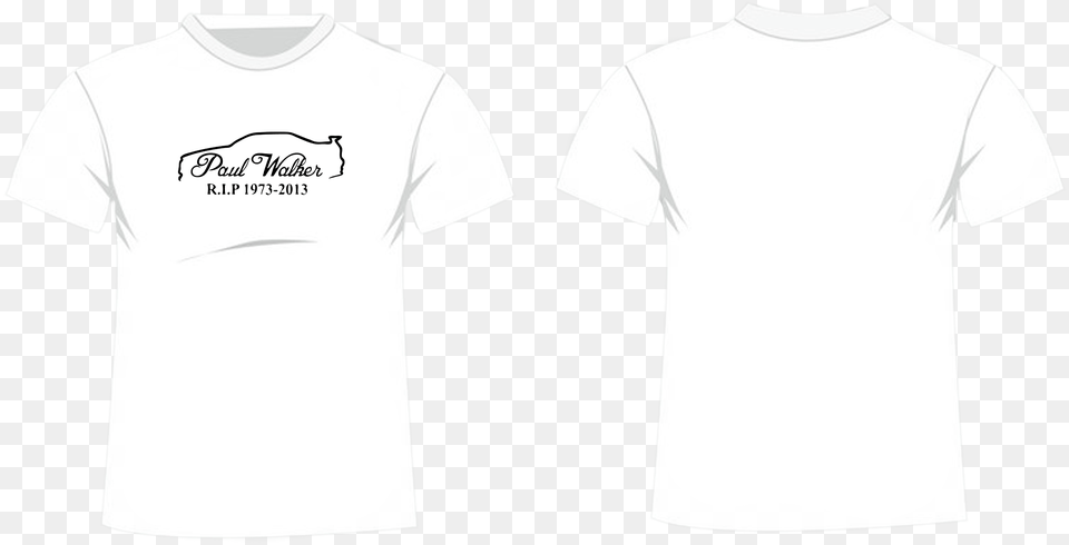P Paul Walker Signature T Shirt White Or Black Generic T Shirt Design, Clothing, T-shirt Free Png