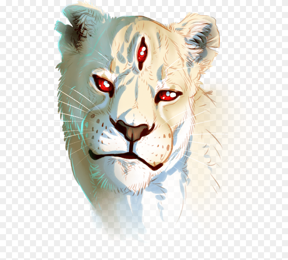 P Third Eye Illustration, Animal, Wildlife, Mammal, Lion Free Png
