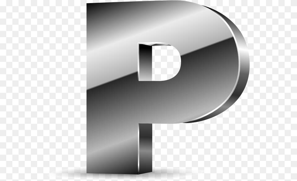 P Transparent Letter Silver Letter A, Text, Number, Symbol Free Png