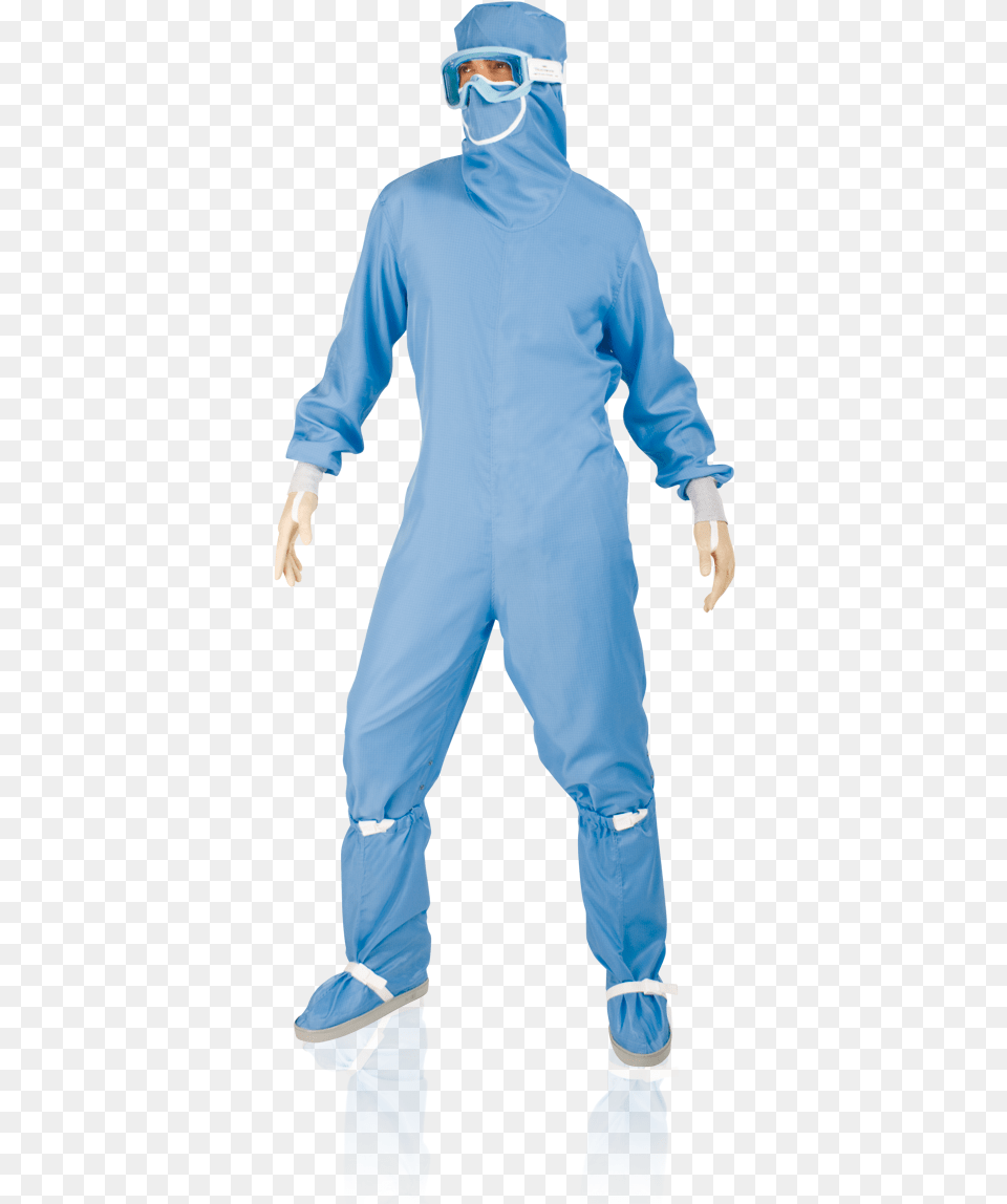 Pa Absolute Protection Coverall With Mask Combinaison Aseptique, Sleeve, Pants, Long Sleeve, Clothing Free Png Download
