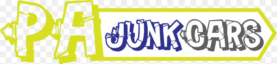 Pa Junk Cars Calligraphy, Sticker, Logo, Text Free Png Download