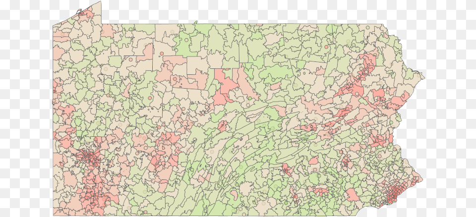 Pa Red Indicates A Lower Trump Score Green Indicates Atlas, Chart, Plot, Map, Diagram Free Transparent Png