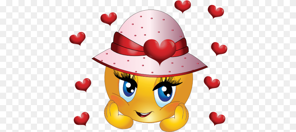 Paa Galatal Smiley Emoticon Love Smiley Cute Girl Emoji, Clothing, Hat, Sun Hat, Snowman Free Png