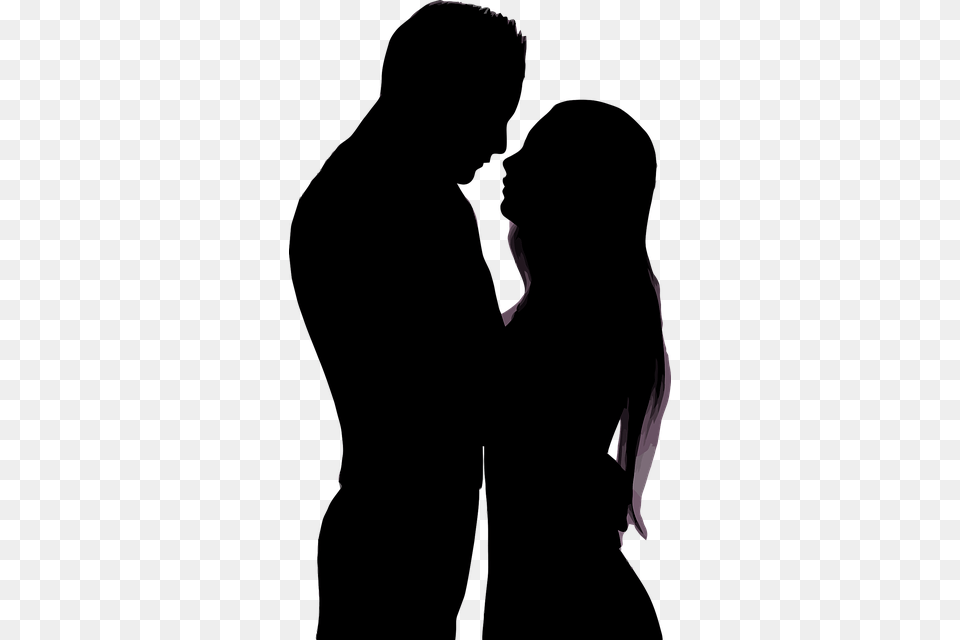 Paar Weiblich Umarmung Liebe Mnnlich Mann Kissing Man And Woman Hugging Silhouette, Smoke, Adult, Male, Person Free Png