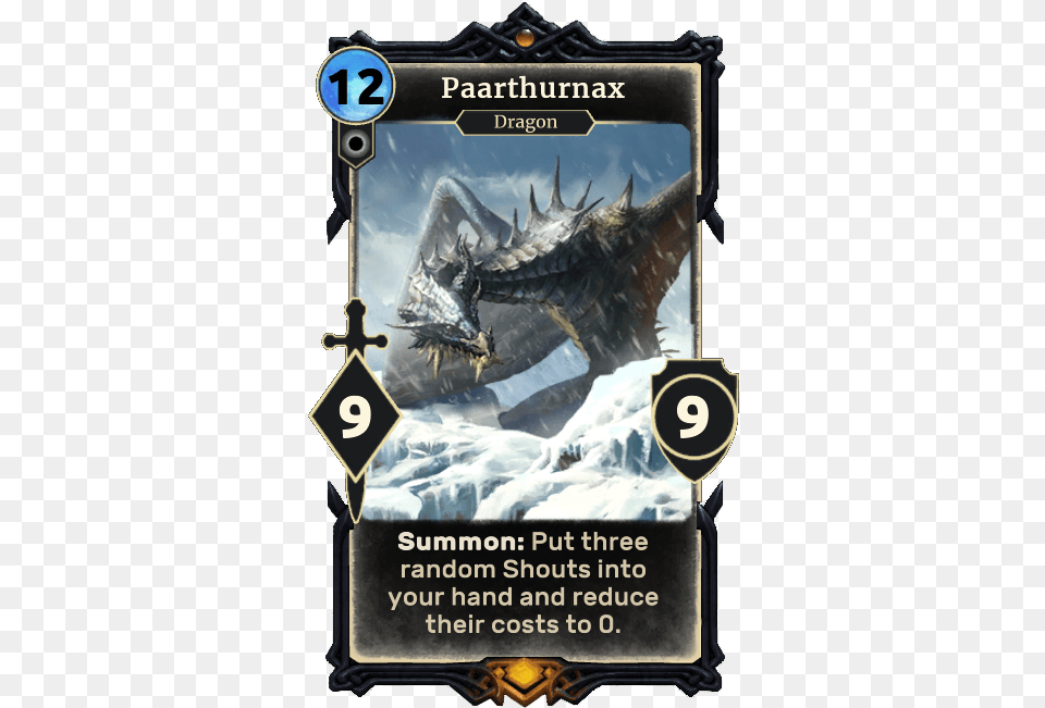 Paarthurnax Legends Elder Scrolls Fandom Elder Scrolls Legends Undying Dragon, Blackboard Free Transparent Png