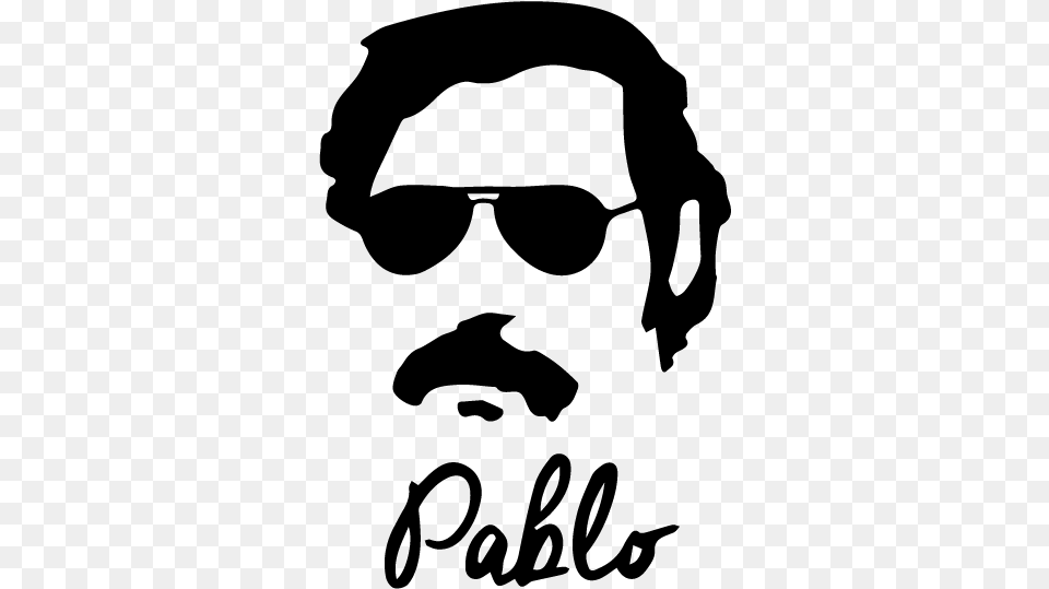 Pablo Escobar Black And White, Gray Free Png