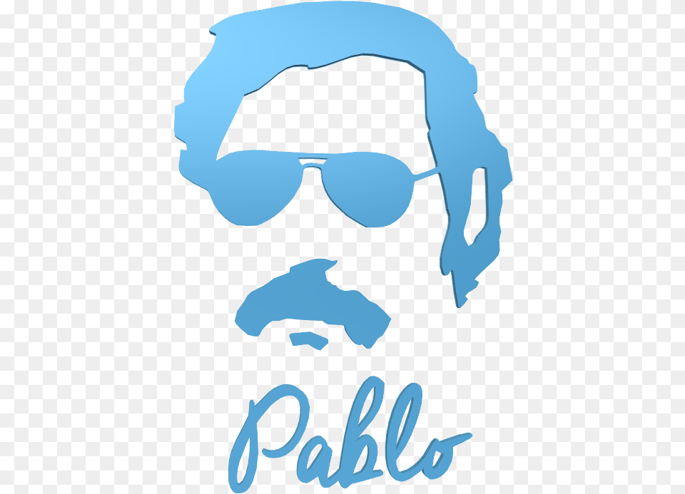 Pablo Escobar Face Pablo Escobar, Accessories, Sunglasses, Glasses, Stencil Free Transparent Png