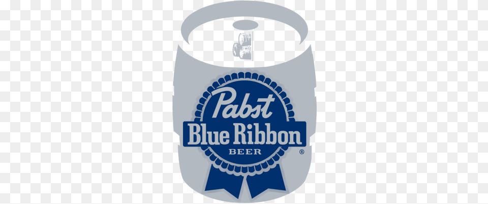 Pabst Blue Ribbon 12bbl Pabst Blue Ribbon Beer Logo, Alcohol, Beverage, Lager, Barrel Free Png Download
