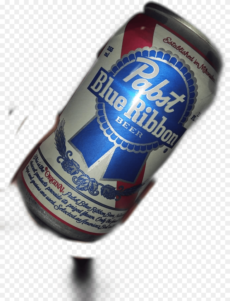 Pabst Blue Ribbon, Alcohol, Beer, Beverage, Tin Png Image