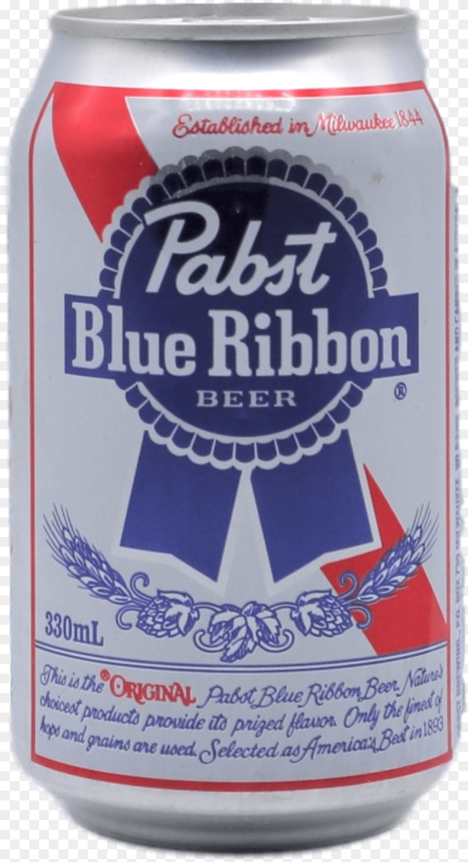 Pabst Blue Ribbon 24 Case 16 Oz Pabst Blue Ribbon Can, Alcohol, Beer, Beverage, Lager Free Png