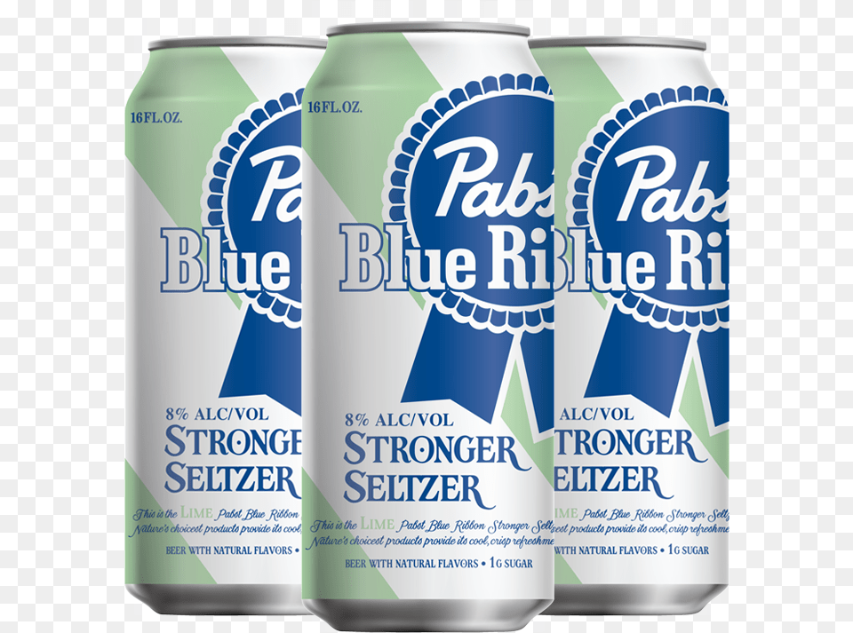 Pabst Blue Ribbon Alcoholic Seltzer With Lime Pabst Blue Ribbon, Alcohol, Beer, Beverage, Lager Free Transparent Png