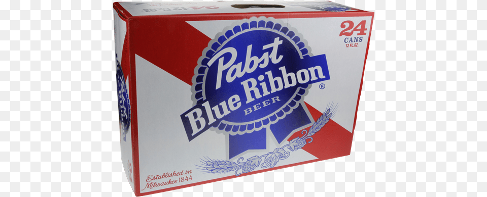 Pabst Blue Ribbon Beer 24 Pack Hy Vee Aisles Online Pabst Blue Ribbon 24 Pack, Box, Cardboard, Carton, Logo Png