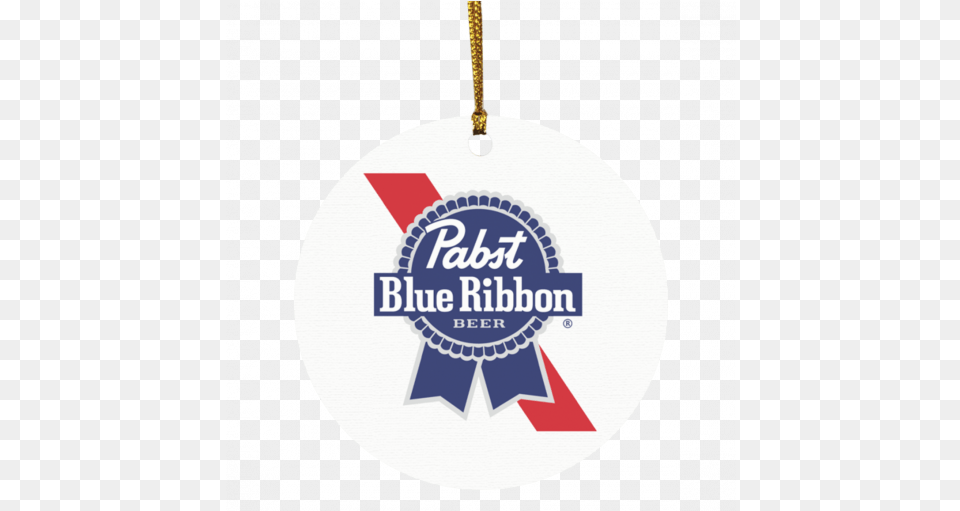 Pabst Blue Ribbon Beer Christmas Circle Ornament Pabst Blue Ribbon Keg, Accessories, Logo Png