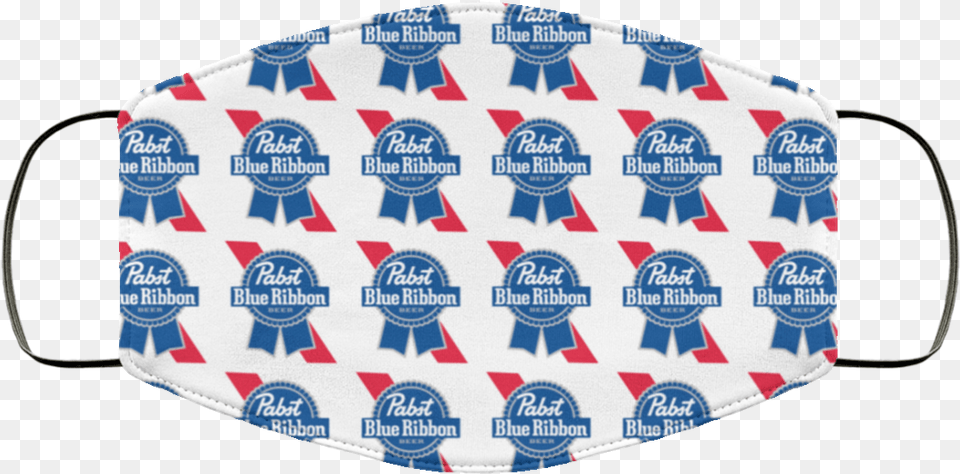 Pabst Blue Ribbon Face Mask Washable Serving Tray, Accessories, Formal Wear, Tie, Flag Free Transparent Png