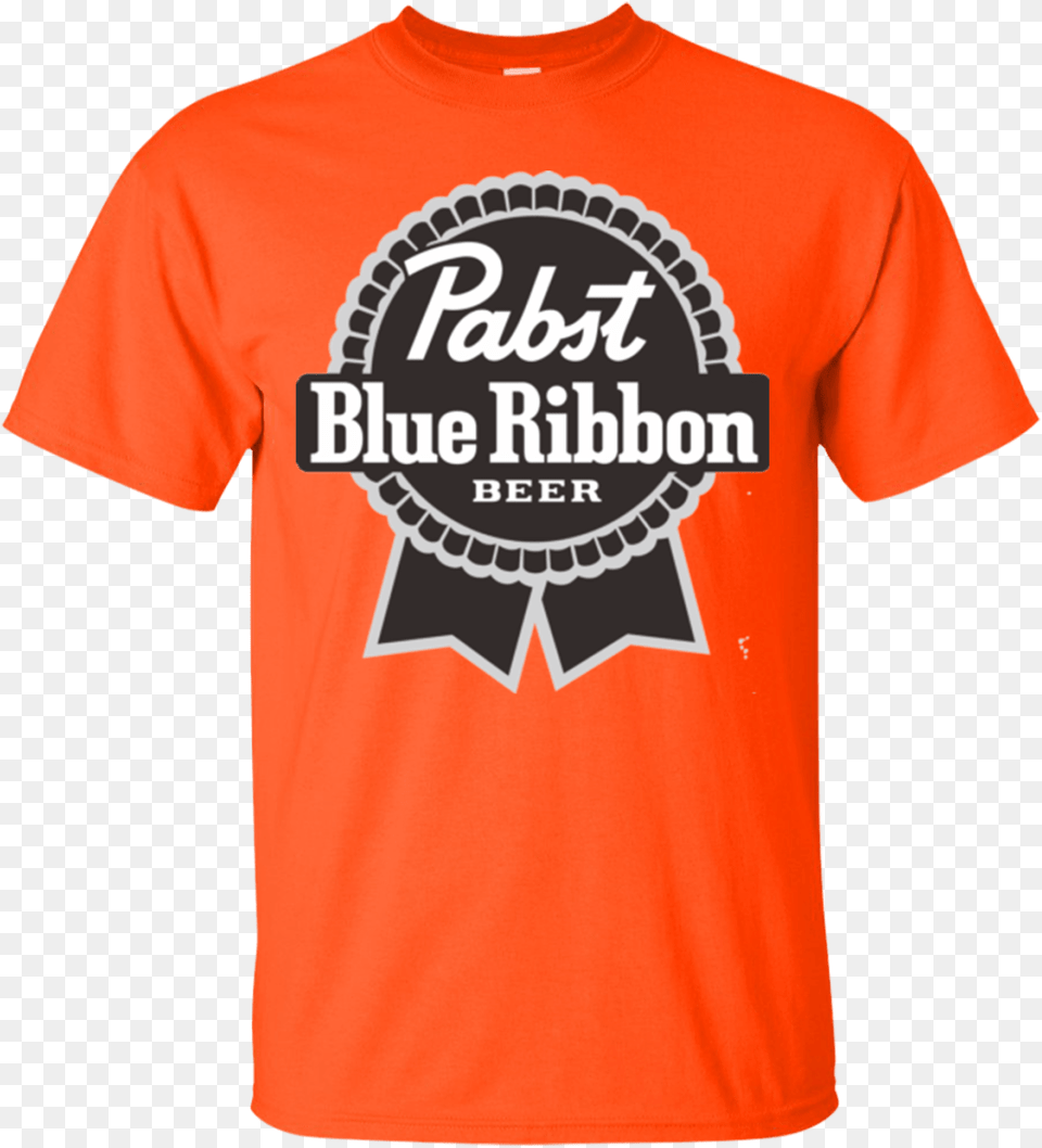 Pabst Blue Ribbon Menu0027s T Shirt, Clothing, T-shirt Png Image