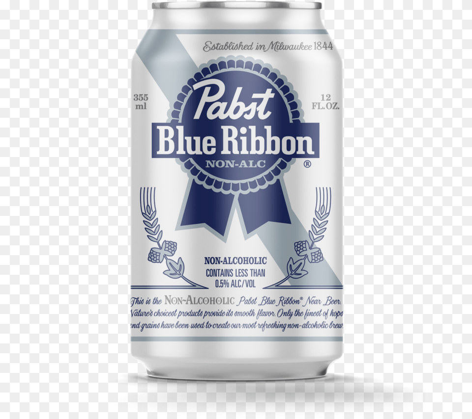 Pabst Blue Ribbon Non Alcoholic, Alcohol, Beer, Beverage, Lager Free Png Download
