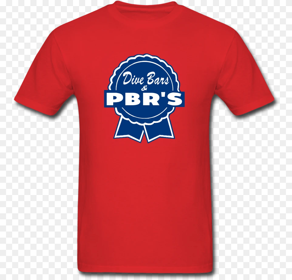 Pabst Blue Ribbon Pbr Menu0027s T Shirt S3xl White Beer Red White First Order, Clothing, T-shirt Free Png Download