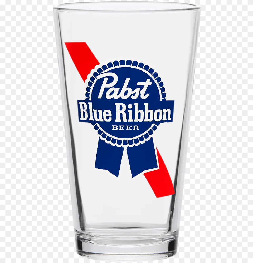 Pabst Blue Ribbon Pint Glass Pabst Blue Ribbon 24 Oz, Alcohol, Beer, Beverage, Beer Glass Free Png