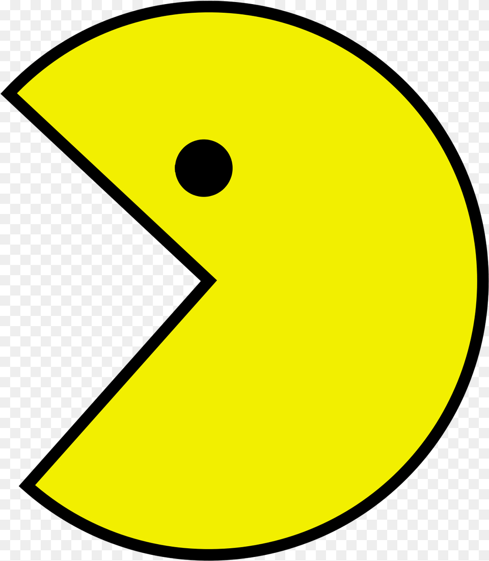 Pac Man Facing Left, Astronomy, Moon, Nature, Night Png Image