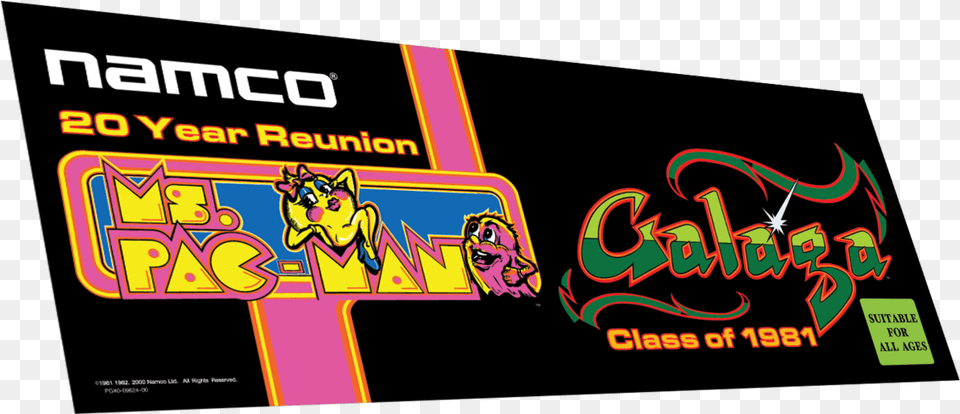 Pac Man Galaga Marquee Free Transparent Png