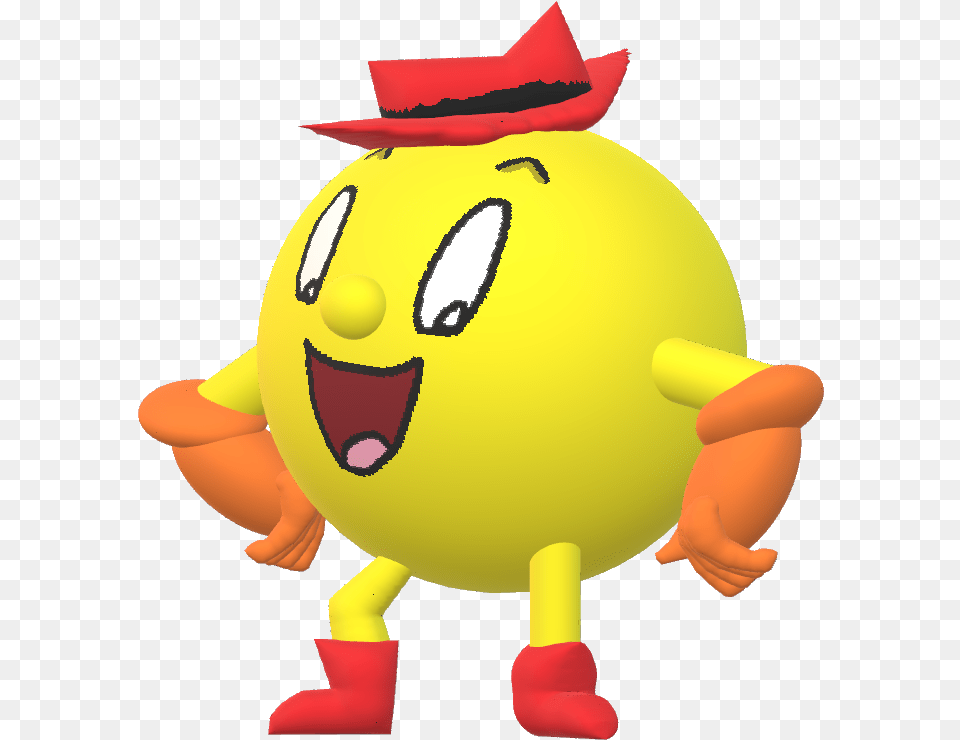 Pac Man In Pac Land 3d Model Cartoon, Baby, Person Free Png Download