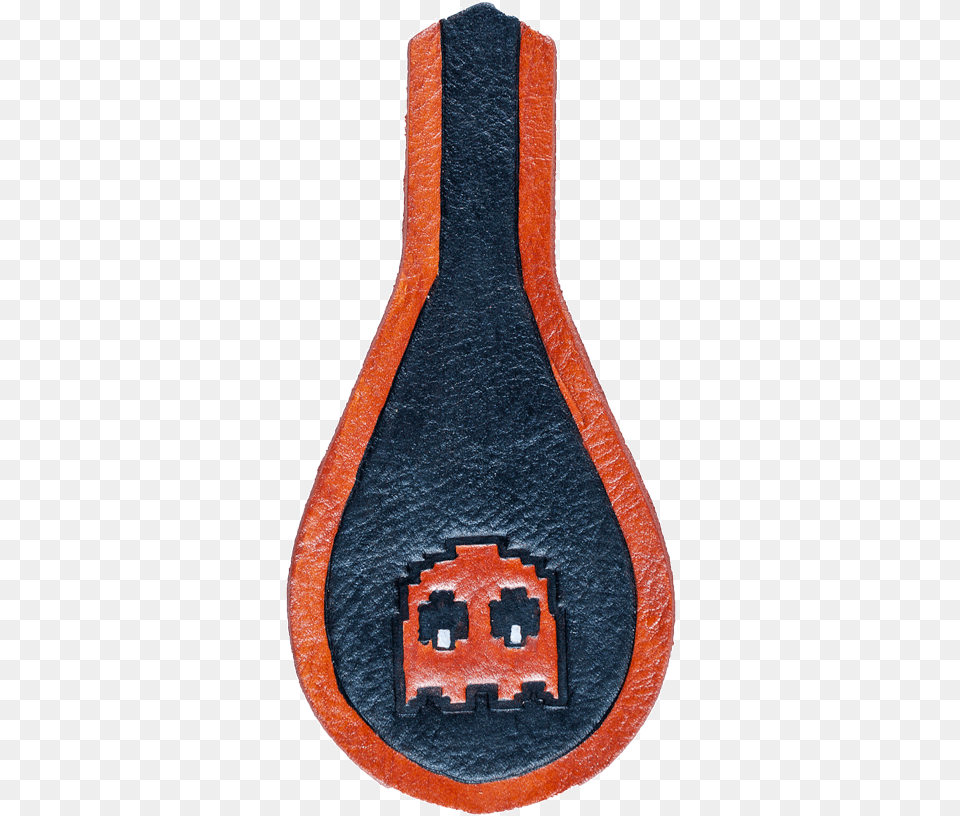 Pac Man Orange Ghost Key Chain Marking Tools, Racket, Cutlery, Spoon Png