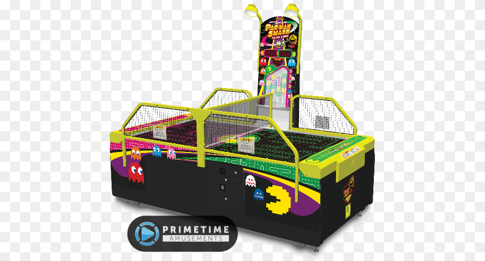 Pac Man Smash Slimline Air Hockey By Bandai Namco Pac Man Smash Slimline, Arcade Game Machine, Game, Bulldozer, Machine Png