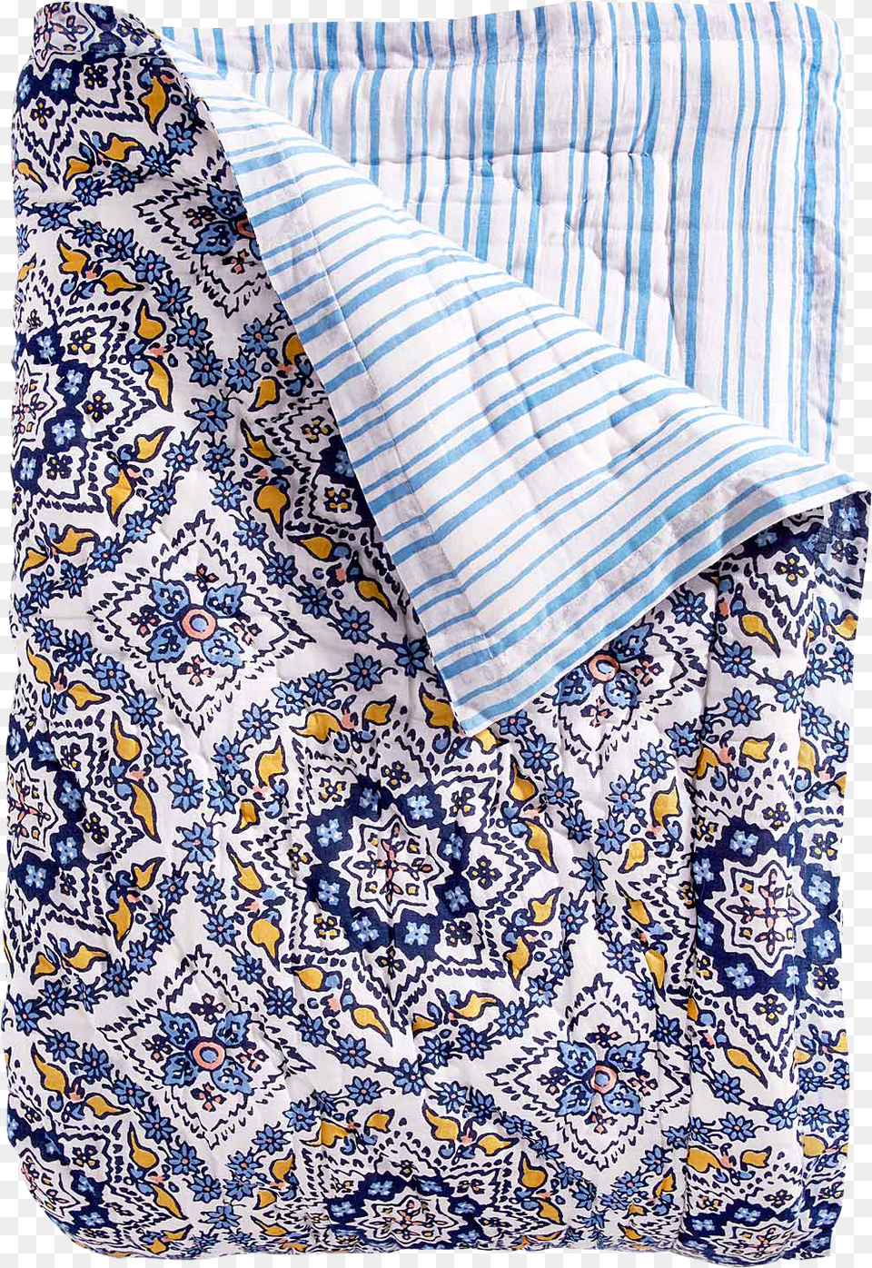 Pacchi Quilt John Robshaw Pacchi Euro Sham Blue European Sham, Blanket, Clothing, Shirt, Home Decor Png Image