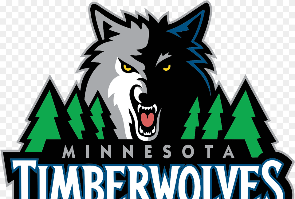 Pace And Space Minnesota Timberwolves Logo, Animal, Mammal, Wolf, Face Free Png Download