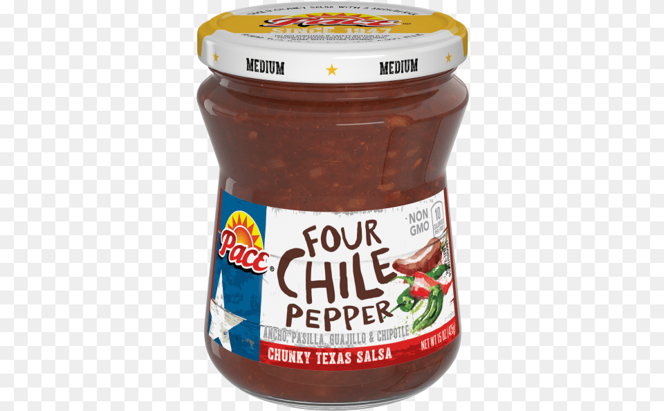 Pace Four Chile Pepper Salsa 15 Oz, Food, Relish, Can, Tin Free Transparent Png