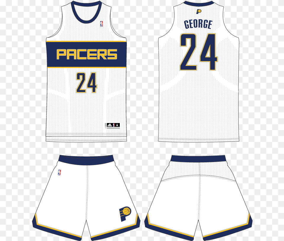 Pacersretro Zps106c35da Nba Pacers, Clothing, Shirt, Shorts, Jersey Free Transparent Png