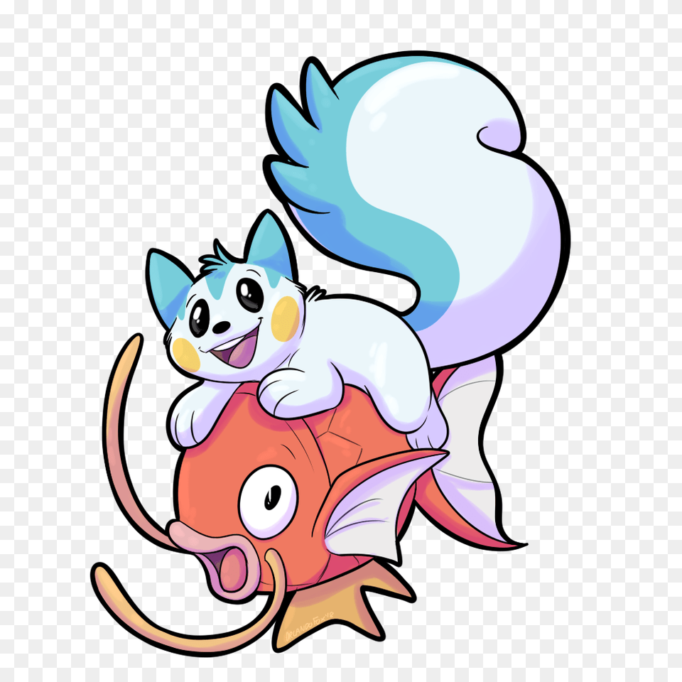 Pachirisu Magikarp Sticker, Cartoon Png