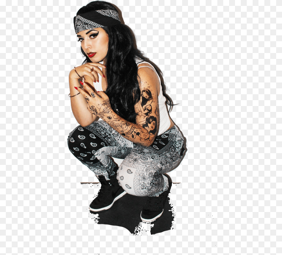 Pachuca Drawing Girl Chola Mexican Chola Girl, Person, Skin, Tattoo, Adult Free Png Download