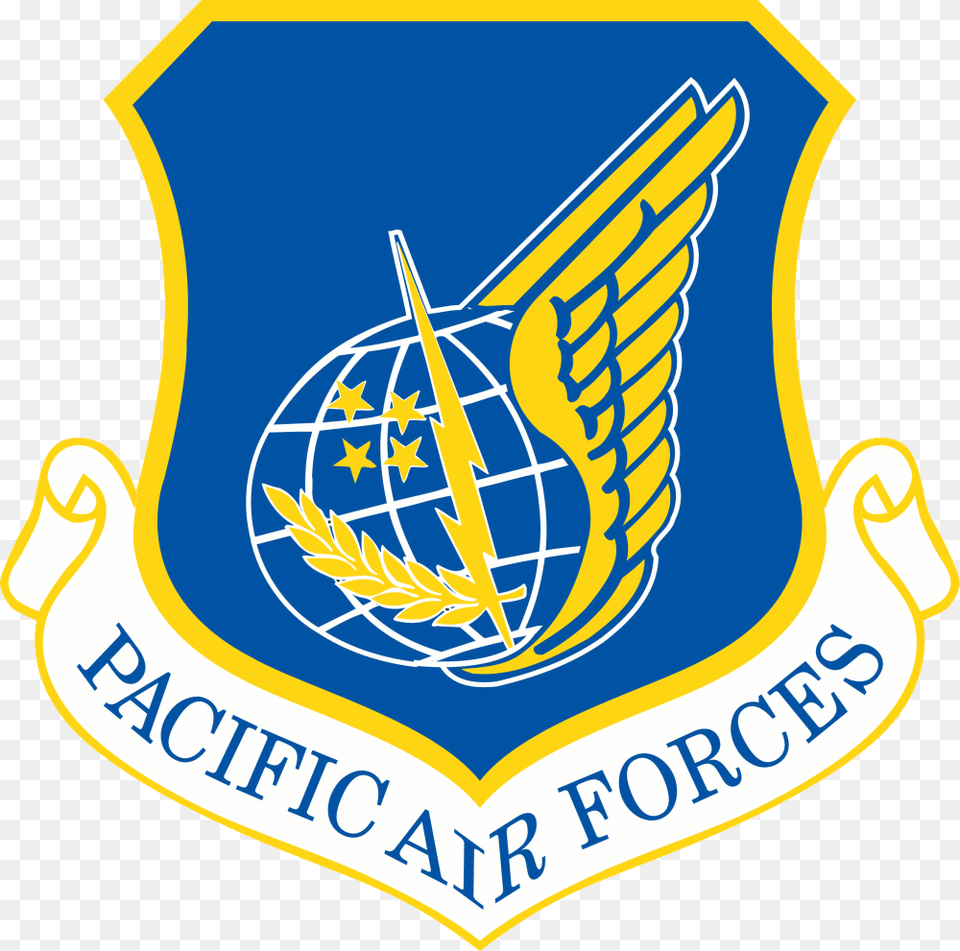 Pacific Air Forces Pacific Air Forces Logo, Emblem, Symbol, Ammunition, Grenade Free Transparent Png