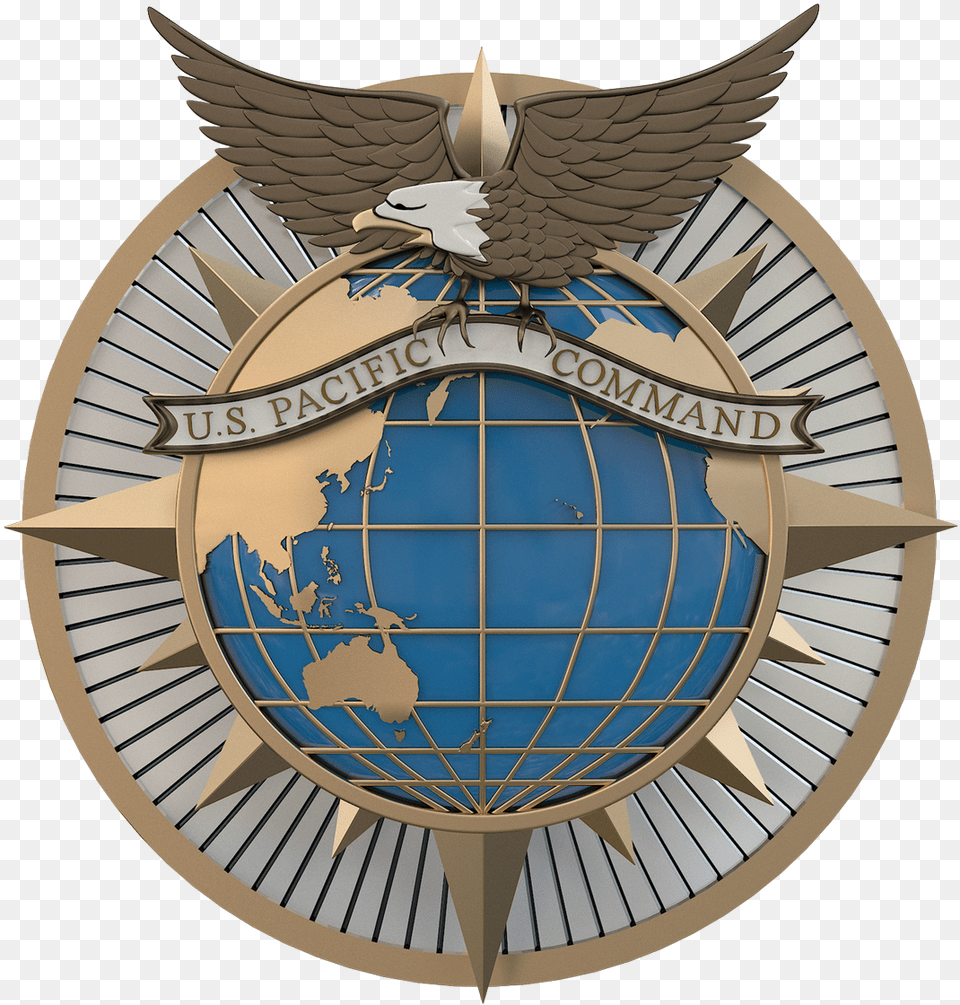 Pacific Command Logo, Symbol, Animal, Bird, Badge Free Png