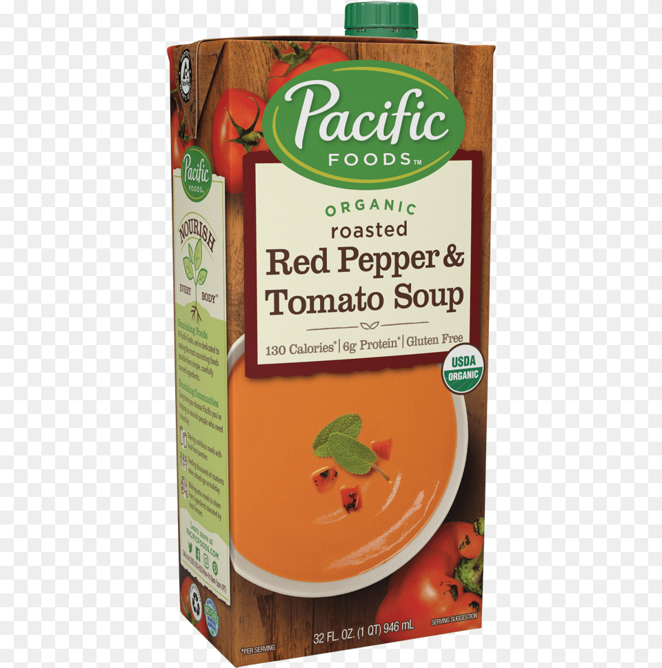 Pacific Creamy Tomato Soup, Food, Meal, Advertisement, Bowl Free Png