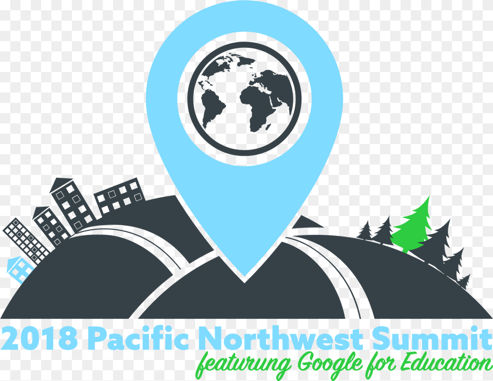 Pacific Northwest Google Summit World Map, Logo, Art, Graphics, Adult Png