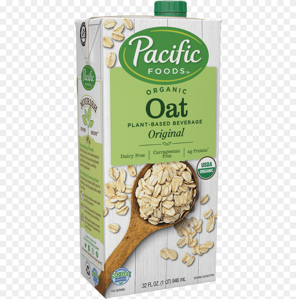 Pacific Oat Milk, Breakfast, Food, Cutlery, Spoon Png Image