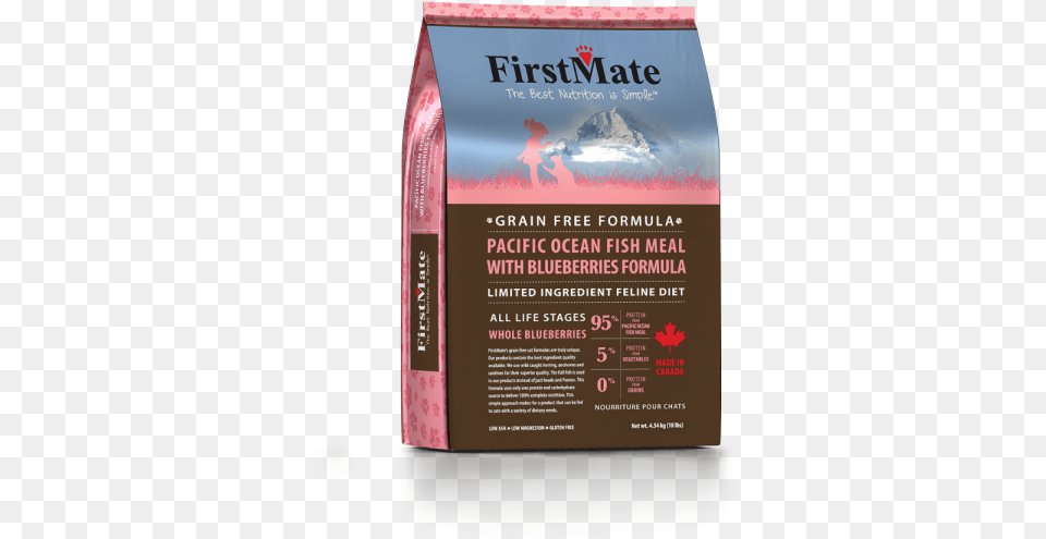 Pacific Ocean Fish Meal With Blueberries Formula For First Mate Cat Food, Advertisement, Poster Png