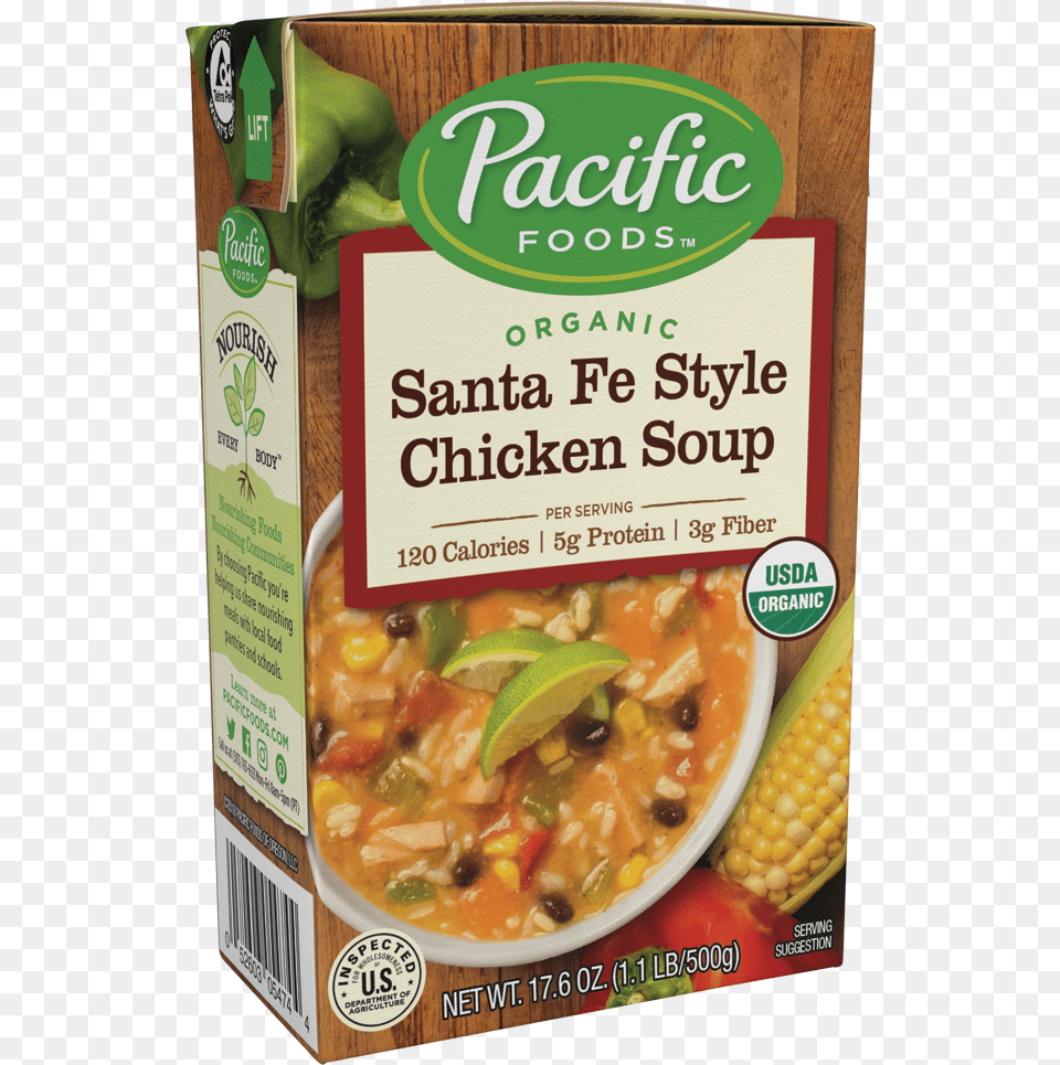 Pacific Organic Chicken Noodle Soup Reduced Sodium, Food, Meal, Dish, Bowl Png Image