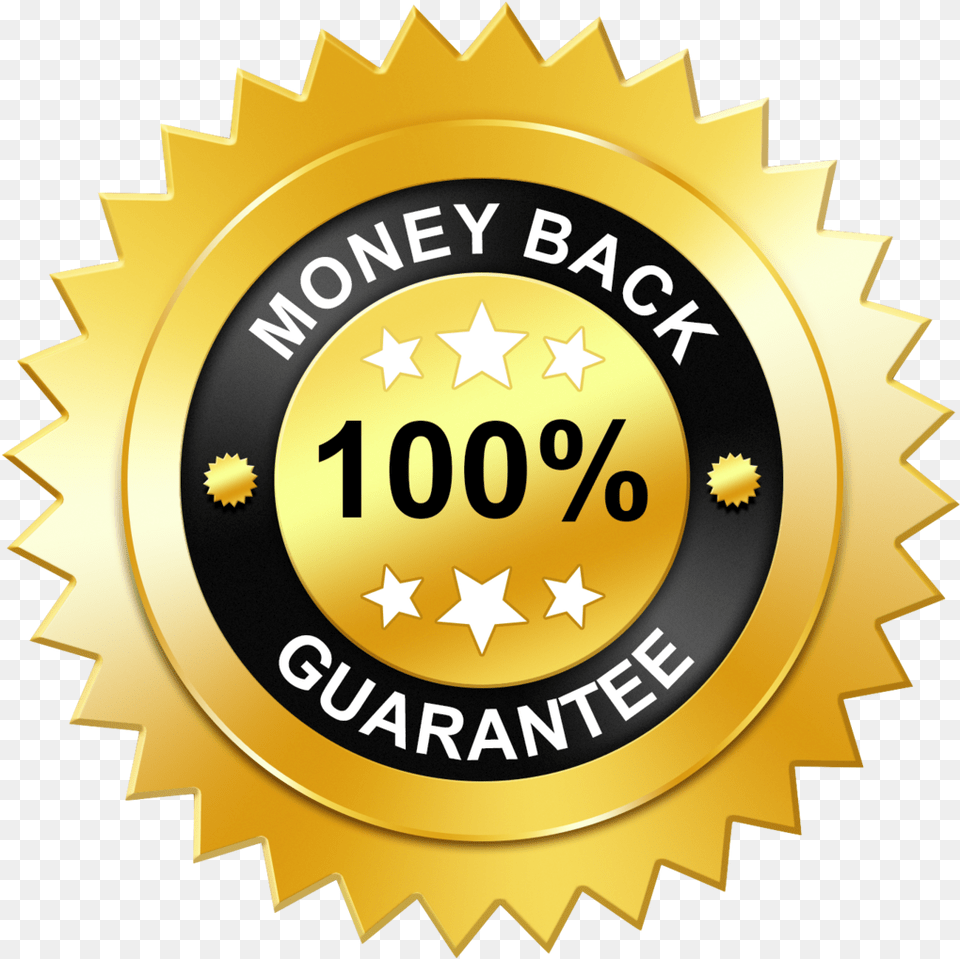 Pacific Point Boot Camp 100 Money Back Guarantee, Badge, Logo, Symbol, Gold Free Transparent Png