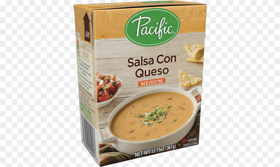 Pacific Salsa Con Queso Medium 1275 Oz Carton, Bowl, Soup Bowl, Food, Meal Png