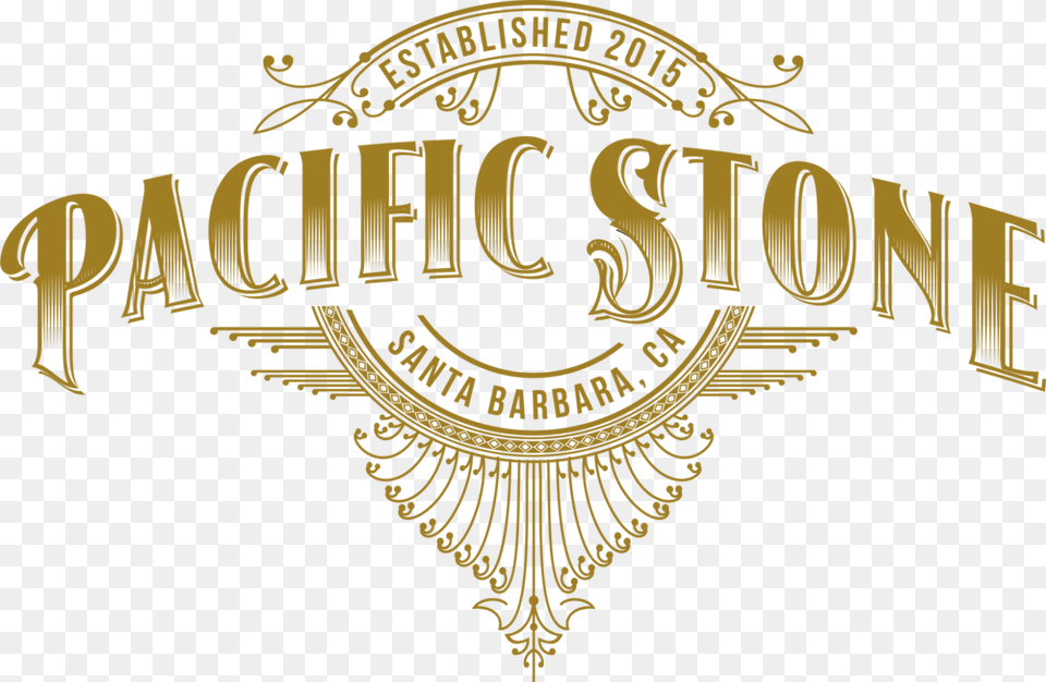 Pacific Stone Full Logo Gold Illustration, Emblem, Symbol, Badge, Person Free Transparent Png