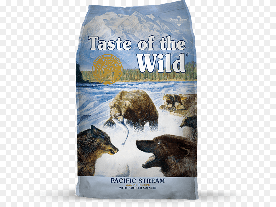 Pacific Stream Canine Recipe With Smoked Salmon Package Taste Of The Wild Pacific Stream, Animal, Bear, Mammal, Wildlife Png