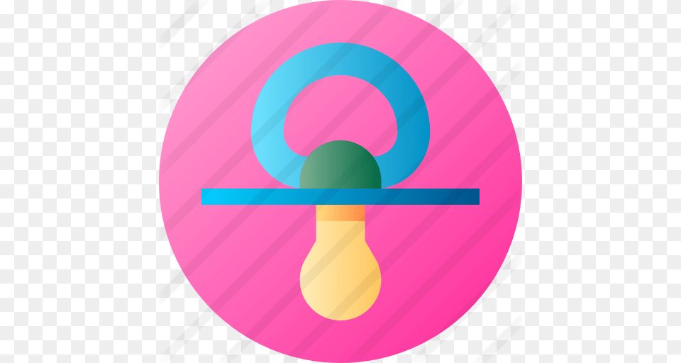 Pacifier, Disk, Toy, Rattle Png