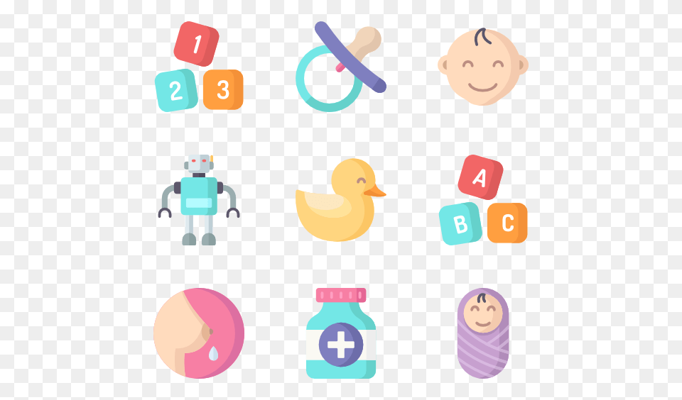 Pacifier Icons, Baby, Person, Animal, Bird Free Png Download